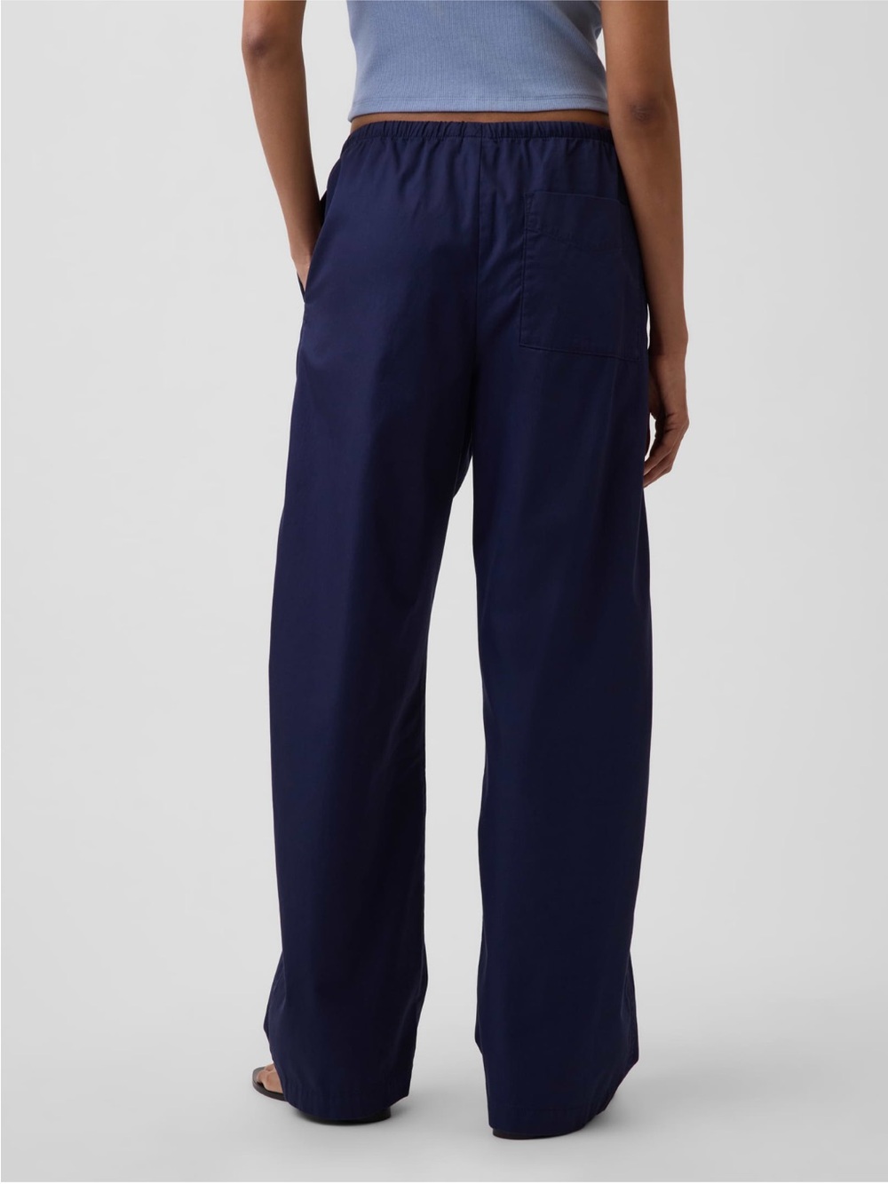 NWT 100% Cotton Poplin Easy Barrel Pants - Picture 4 of 11
